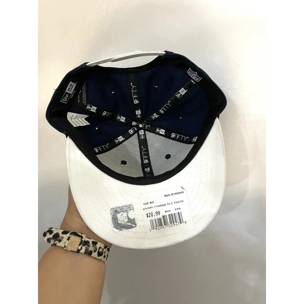 New Era Los Angeles Rams 9Fifty Navy‎ White Logo Adjustable Snapback Hat Youth